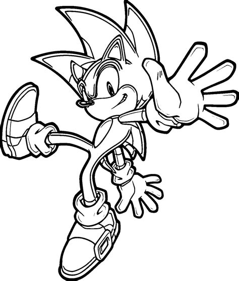 dibujo para colorear sonic|imagenes de sonic para colorear.